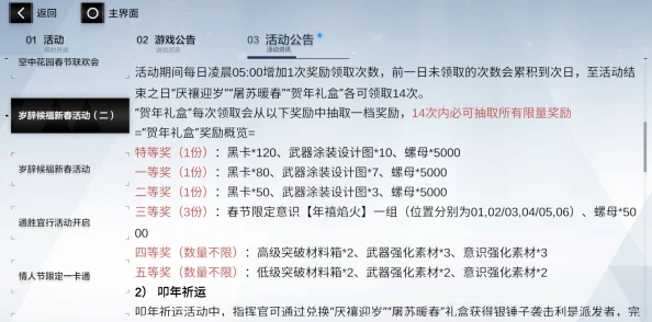 2025年战双帕弥什土豆活动全新参与攻略：快速上手参加指南